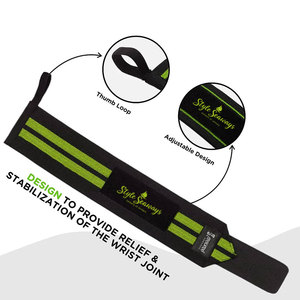 Sangles de poignet de musculation en gros personnalisées pour l'exercice et l'haltérophilie, fabriquées au Pakistan - Product Image 3