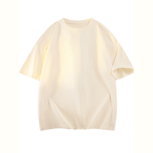 เสื้อยืดโอเวอร์ไซส์พิมพ์ลายแบบกำหนดเอง ล้างสีแบบแอซิดวอช ดีไซน์ขาดๆ พร้อมแขนสั้นแบบยูนิเซ็กส์ คอกลม พรีเมียม - Product Image 1