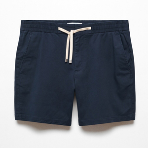 Shorts pour hommes tendance et sportifs, 100% coton, couleur unie, séchage rapide, taille élastique, confortables, décontractés, style streetwear - Product Image 1