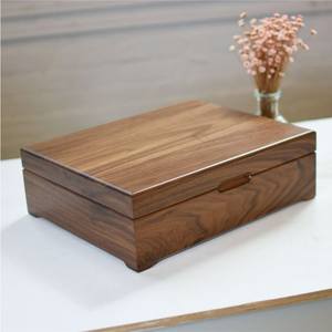WoodVault Premium Handcrafted Wooden Storage Box <b>Rectangle</b> Shape Lid Minimalist Design 1 Layer Food Container 1-3L Capacity - Product Image 3