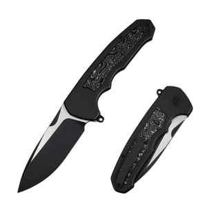 Couteaux pliants classiques avec lame en acier inoxydable et manche ergonomique pour un usage quotidien, camping, randonnée, pêche - Product Image 1