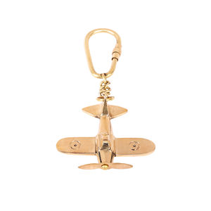 พวงกุญแจ/แหวนรูปเครื่องบินทำมือจาก Shubham  งานแกะสลักจากทองเหลืองแท้  ของขวัญสุดพิเศษ - Product Image 2