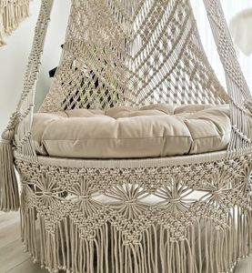 Silla Colgante de Macramé Hecha a Mano, Hamaca Boho, Decoración Interior y Exterior - Product Image 2