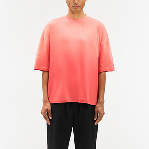 Nueva Camiseta Elegante y Transpirable con Lavado Ácido Coral, de Secado Rápido, Estilo Casual, Cuello Redondo, Tejido de Algodón, Hecha en Pakistán - Product Image 2