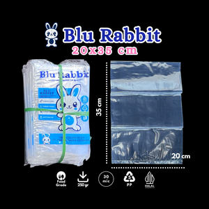 ถุงพลาสติกใสขนาด 20 x 35 ซม. ยี่ห้อบลูแรบบิท เกรดสำหรับอาหาร ผลิตจากโพลีโพรพิลีน ผลิตในอินโดนีเซีย ขายส่ง - Product Image 3