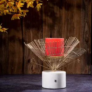 Artistic Metal <b>Candle</b> Holder for Creative Interior Projects and Stylish Home Decor Modern <b>Candle</b> Holder <b>Set</b> for Living Room - Product Image 1