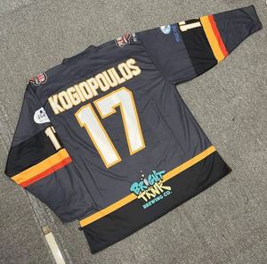 Camisetas de hockey por sublimación, uniformes de entrenamiento de equipo personalizados para hombres y mujeres, estilo de camisa OEM para ropa de hockey sobre hielo - Product Image 2