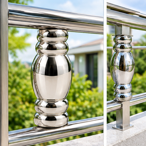 Lanterne décorative en acier inoxydable pour balustre, bouton de passage, poignée de main, poteau de rampe pour balcon et escalier - Product Image 5