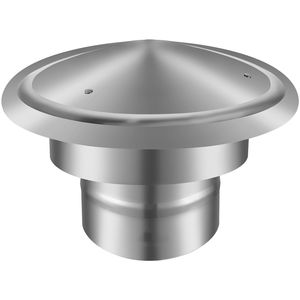Cappuccio parapioggia per tetto in acciaio inossidabile 304 da 6 pollici per canna fumaria, con cappucci maggiorati da 11,81 pollici, rinforzato per tutte le condizioni atmosferiche, accessori per set caminetto - Product Image 1