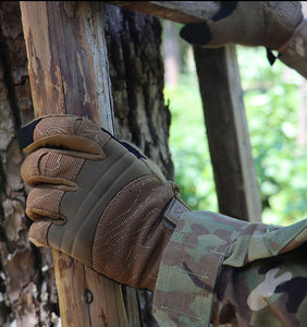 ถุงมือยุทธวิธีนิ้วเต็มน้ำหนักเบา กันน้ำ หน้าจอสัมผัสได้ เหมาะสำหรับกีฬากลางแจ้ง ฝึกซ้อม ขี่มอเตอร์ไซค์ ปั่นจักรยาน ทำจากหนังสังเคราะห์ - Product Image 4