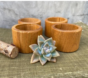 Anillo de Servilleta de Madera de Diseño Creativo, Decoración de Mesa de Comedor, Anillo de Servilleta de Madera Hecho a Mano para Bodas y Hogar, al Mejor Precio - Product Image 1