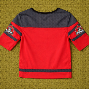 Ensemble de maillot et pantalon de hockey sur glace personnalisé unisexe pour l'hiver, avec tissu en toile sublimé, uniforme d'équipe à manches longues - Product Image 4