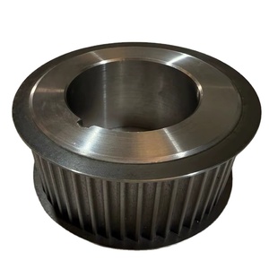 Polea de Transmisión de Alto Torque 50T 8MGT, Polea 8M HTD GT2, Ancho de Correa Personalizado, Diámetro Interior Personalizado, Dientes Personalizados, Diámetro del Buje, Brida con Chaveta - Product Image 3