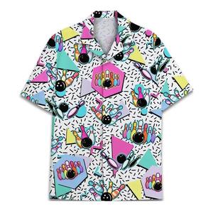 100% Polyester Jersey <b>Half</b> Sleeve Quick Dry Digital Print Men's <b>Shirts</b> Wholesale Customized Design - Product Image 3