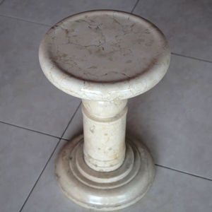 Tabourets en marbre crème Pilar - Product Image 1