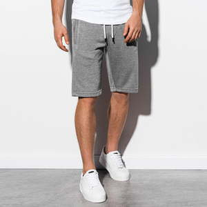 Casual Streetwear Sweat Shorts 360 Grams Woolen Breathable Windproof Knee Length <b>Drawstring</b> Closure Lightweight Soft Relaxed Fit - Product Image 3