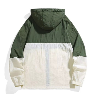 High Quality Hooded <b>Canvas</b> Windbreaker <b>Jacket</b> Casual Oversized Winter Durable Breathable Sporty Zipper Closure Spring Casual - Product Image 5