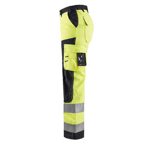 Pantalones de Seguridad Reflectantes de Alta Visibilidad para Hombre, Pantalones de Trabajo para Exteriores con Bolsillos Tipo Cargo, Material de Rayón Antiarrugas, Certificación EN - Product Image 1