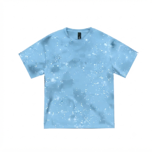 T-shirt col rond orange uni 100% polyester tissu tricoté manches courtes unisexe décontracté respirant séchage rapide été - Product Image 1
