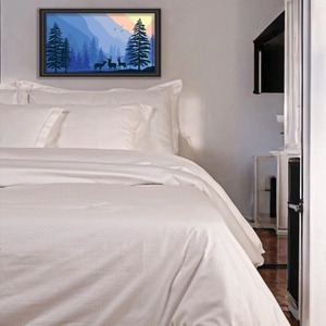 Premium Pure White Bedding Set Minimalist Comfortable Luxury Design - Product Image 1