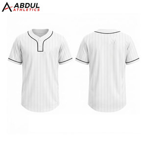Maillot de baseball pour hommes, matériau respirant à séchage rapide, parfait pour l'entraînement en plein air et les jeux d'équipe, design durable - Product Image 1