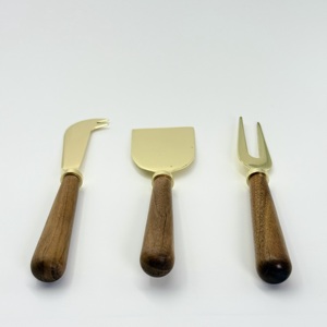 Juego de Quesos en Oferta, para Uso en la Cocina, con Cubiertos de Madera, Juego de Quesos de Acero Inoxidable para Fiestas, Hogar, Hotel y Restaurante - Product Image 2