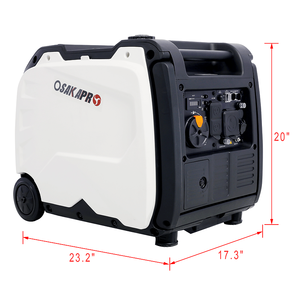 Generatore Portatile Ultra-Silenzioso W46560431 da 4500W con Avviamento Elettrico e Conversione di Frequenza, Bianco + Grigio, Serbatoio Carburante da 8.3L - Product Image 2