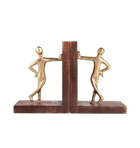 Vintage Style Traditional Iron Metal <b>Bookends</b> 2Pcs Ornate Scroll Design Decorative Book Ends - Product Image 6