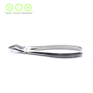 Pinzas de Extracción Dental Manuales de Acero Inoxidable, Pinzas Quirúrgicas para Extracción de Raíces Superiores, Mango Texturizado, Certificación CE ISO13485 - Product Image 1