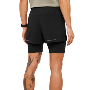 Shorts de course pour hommes Elite 2 en 1, 5 pouces, noirs, légers, séchage rapide, pour la salle de sport, l'entraînement athlétique - Product Image 2