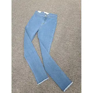 Pantalones Vaqueros de Mezclilla para Mujer, Cintura Alta, Corte Recto, Transpirables, Casuales, de Spandex/Algodón, Alta Calidad, a la Moda, al por Mayor - Product Image 2