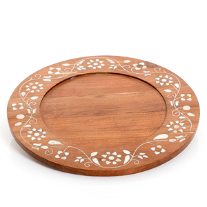 Plateau de service en bois de fabricant fiable pour la présentation décorative des aliments, améliorant l'ambiance de la salle à manger avec un style créatif - Product Image 2