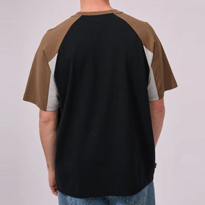 T-shirt décontracté pour homme, col rond, en polyester/coton, séchage rapide, confortable, de haute qualité, coupe ajustée, uni et lavé - Product Image 5