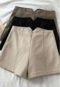 MERITORIOUS INTERNATIONAL Jupe-short femme taille mi-haute couleur unie, taille élastique, style minimaliste, coupe classique, respirante - Product Image 6