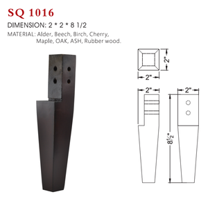 Slanted Traditional Solid Wood Sofa Leg Square Top Design Premium Quality Durable <b>Furniture</b> Support Custom Size Living Room - Product Image 6