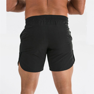Shorts d'été pour hommes à taille élastique avec cordon de serrage personnalisé, shorts de course en nylon, 100% polyester, maillots de bain en maille pour la plage - Product Image 5
