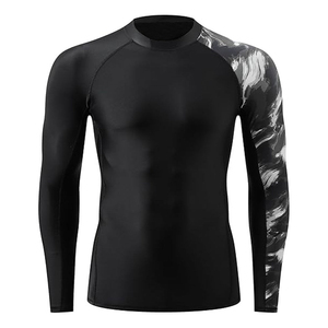 Custom Sailing Nylon Jersey Rash Guard With UV Resistant Reinforced Seams And Digital Sublimation Short Sleeve <b>Compression</b> <b>Shirt</b> - Product Image 3