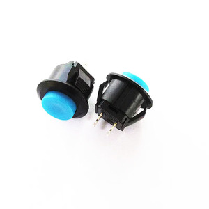 Màu đỏ 12mm tự khóa nút nhấn điện tử tạm thời chuyển đổi hình dạng đầu phẳng tối đa. 3A hiện tại 250V Max. Brass để sử dụng nhà - Product Image 2