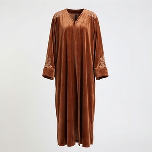 Abaya Personalizada al Por Mayor, de Alta Calidad, con el Último Diseño, Color Personalizado, Túnica Islámica Transpirable y Modesta para Mujer - Product Image 1