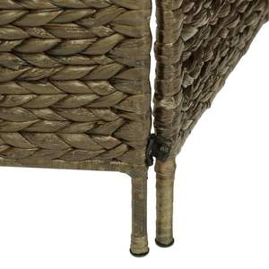 Paravent 3 panneaux en jacinthe d'eau marron 45,7''x63'' – Écran et séparateur d'espace - Product Image 6