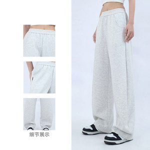 Pantalones Deportivos Wearpex para Mujer, Blancos, Corte Medio Acampanado, Ajuste Regular, con Cordón, Bolsillos, Estilo Urbano, 100% Algodón - Product Image 6