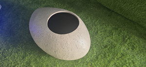 กระถางต้นไม้ทรงกลม FRP น้ำหนักเบา ทนทาน ดีไซน์คลาสสิก ใช้ได้ทุกฤดู สำหรับตกแต่งภายนอกบ้าน สวน โรงแรม - Product Image 5