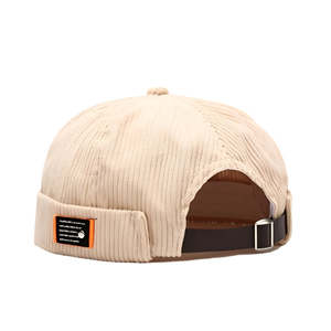 RAO CRAFT EXPORTS Gorro Docker de Pana Personalizable, Mezcla de Algodón Suave, Acanalado, 6 Paneles, Sin Visera, Borde Enrollado, Unisex, Común - Product Image 3