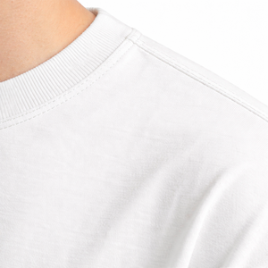 T-shirt en coton tricoté personnalisé avec logo pour homme, col rond, grande taille, pour le sport et les activités de plein air - Product Image 4