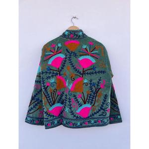 Kimono Boho Reversible de Algodón Tejido con Bordado Suzani, Chaqueta de Invierno y Otoño para Mujer, Transpirable y Cálida, Regalo - Product Image 5