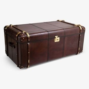 High Quality Leather Classic Rectangular Jewelry <b>Box</b> with Lid Hinged Design <b>Beige</b> Brown Multifunction <b>Storage</b> Organizer Hampers - Product Image 3