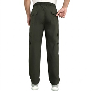 Pantalones Cargo de Diseño Personalizado para Hombre, Cintura Elástica, Múltiples Bolsillos, Transpirables, Ligeros, Casuales, para Verano, Corte Recto - Product Image 5