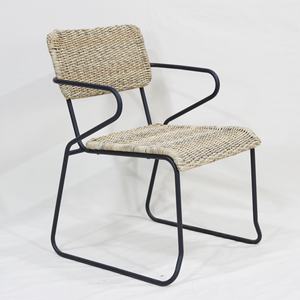 Silla de Jardín Comehome de Hierro, Estilo Minimalista, Respaldo Alto, Cómoda, Ecológica, para Patio Exterior - Product Image 3