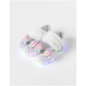 Zapatos OZKIZ Coreanos de Piel Sintética con Flores, Ligeros, para Primeros Pasos, para Niñas de 4 a 6 Años, Moda al por Mayor para Invierno - Product Image 1