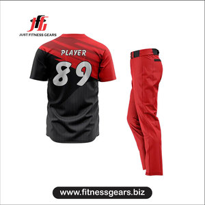 JUST FITNESS GEARS Men's Red Slim Fit Polyester Pants With <b>Belt</b> And Pockets All Seasons Moisture Wicking Apparel - Product Image 3